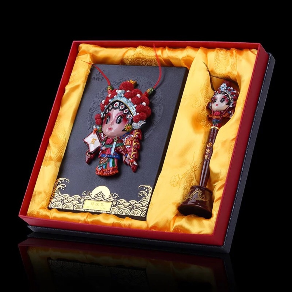 Chinese traditional opera characters notebook&pen